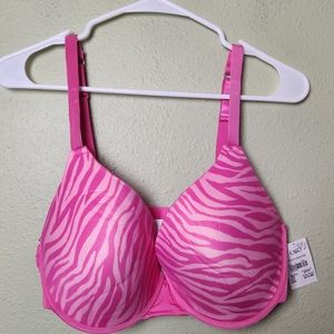 🎯Cato Pink Zebra Print Bra Size 38D